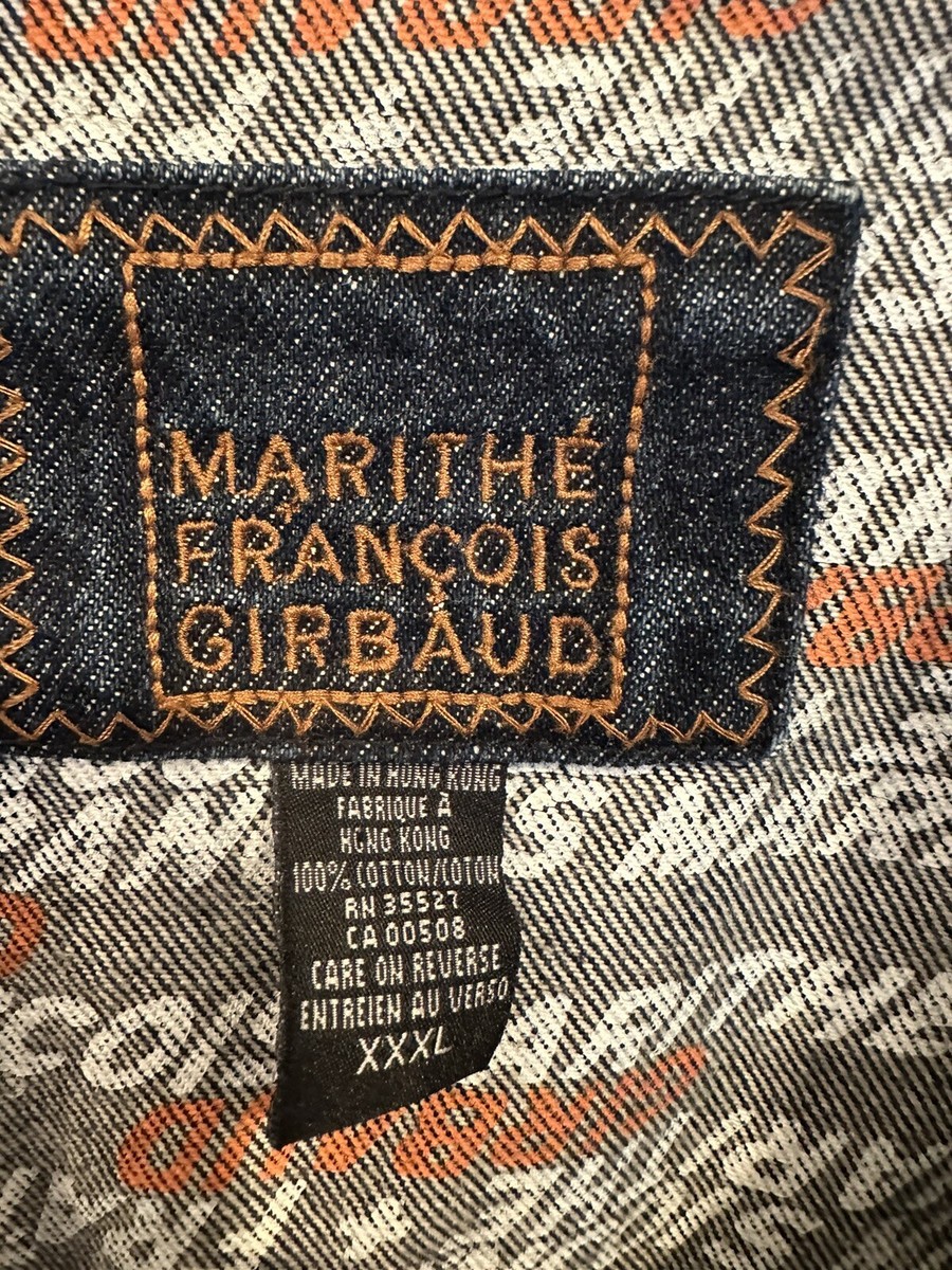 Vintage Marithe Francois Girbaud Denim Blue Jean Jacket Mens