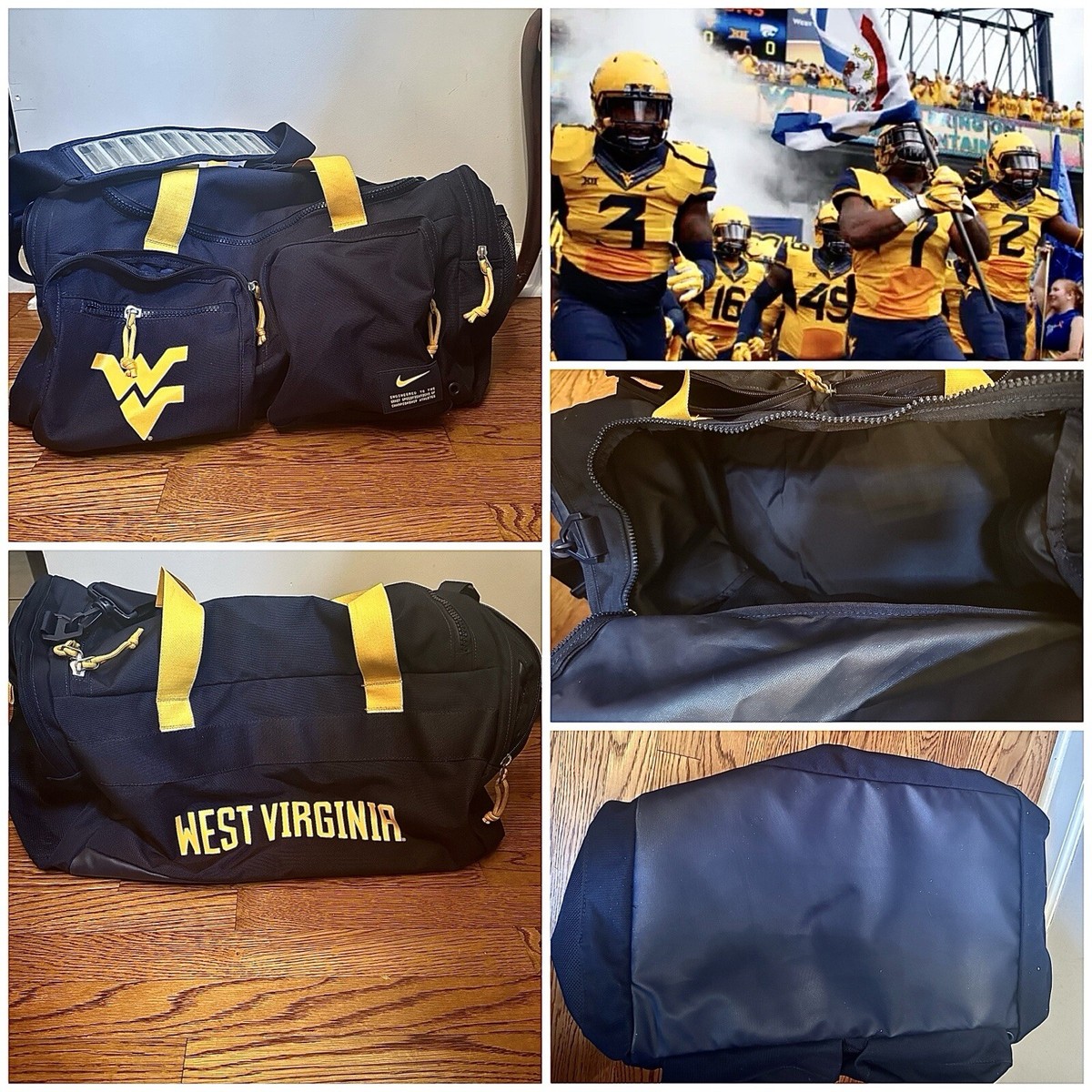 west virginia mountaineers Team Issued Football Nike Travel Bag