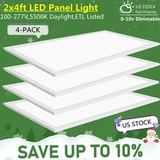 4-20pcs 75w Flat LED 2x4FT Troffer Panel Light Recessed Dropped Ceiling Fixture