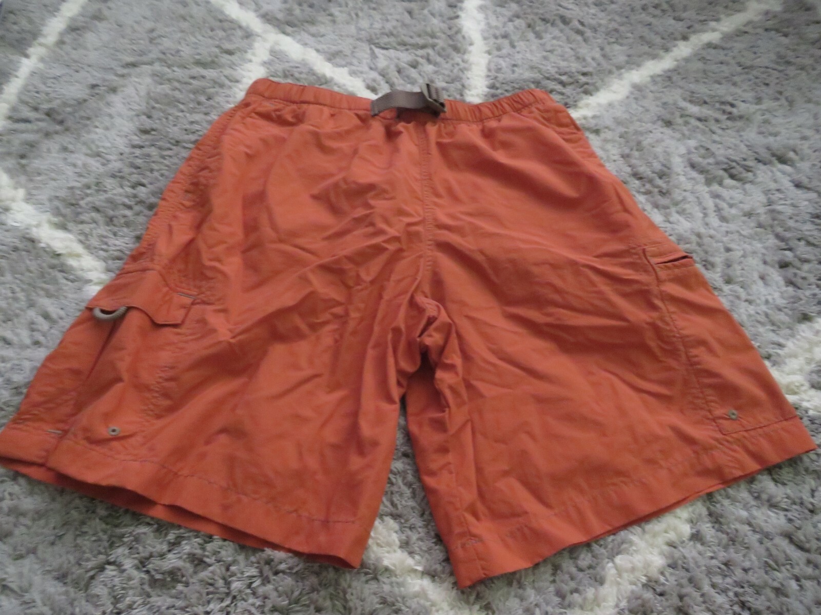 Mens Columbia Orange Board Cargo Shorts Gem