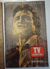 January 1970 Cleveland Press TV Showtime Digest Magazine Johnny Cash Cover