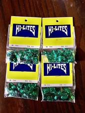Emerald Green Metallic Cupped 8 mm Sequins - 4 Packs 200 each 800 pcs - Vintage