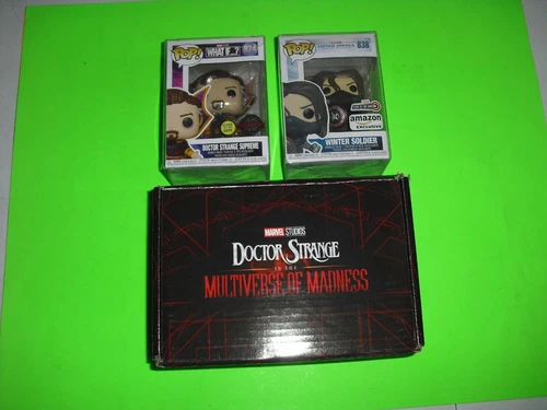 Lote 4 Doctor Strange Funko Pop! Multiverse of Madness 1011 1012 What If 874 GITD