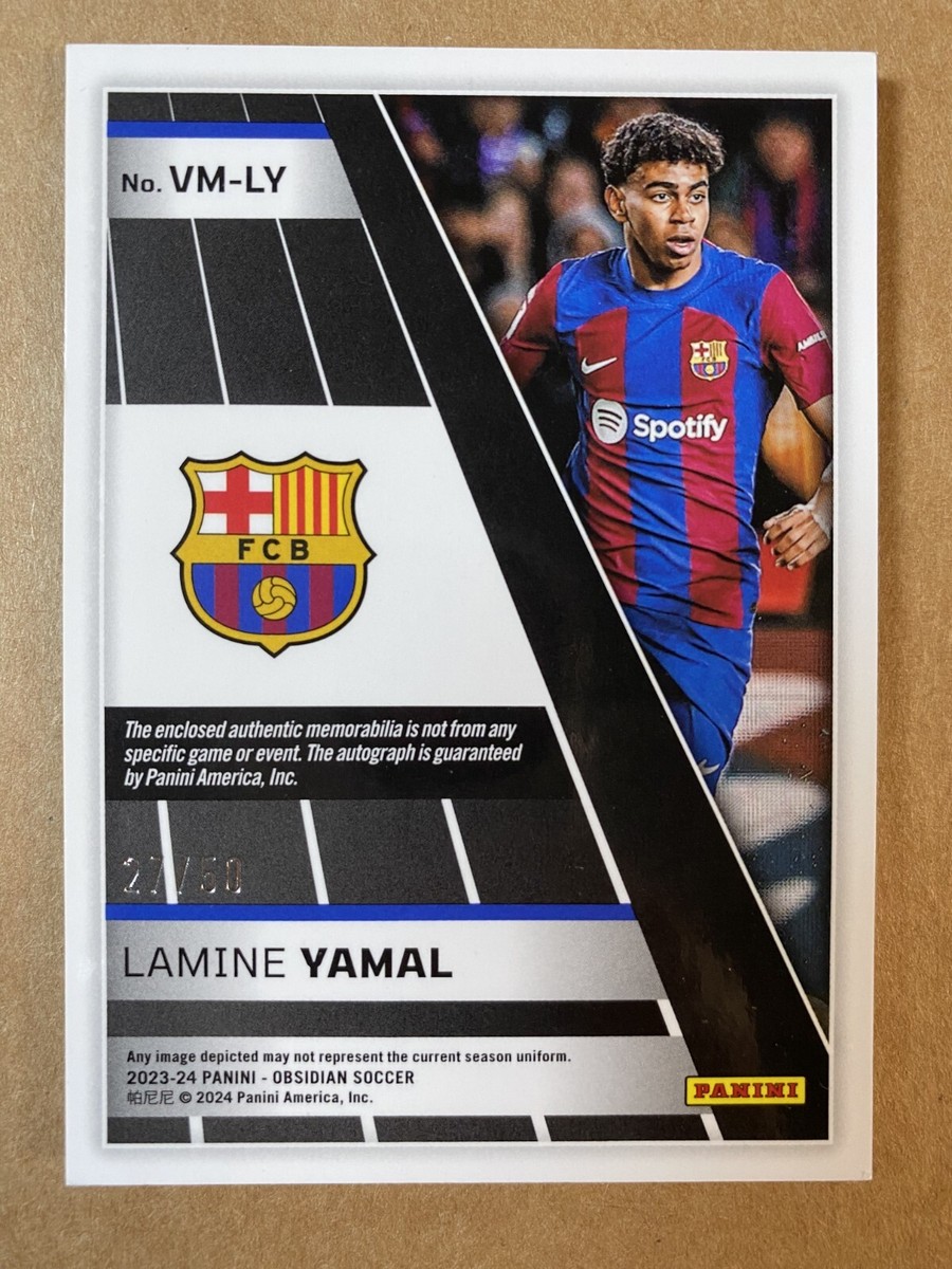 ラミン ヤマル Panini Obsidian ルーキー ジャージカード
