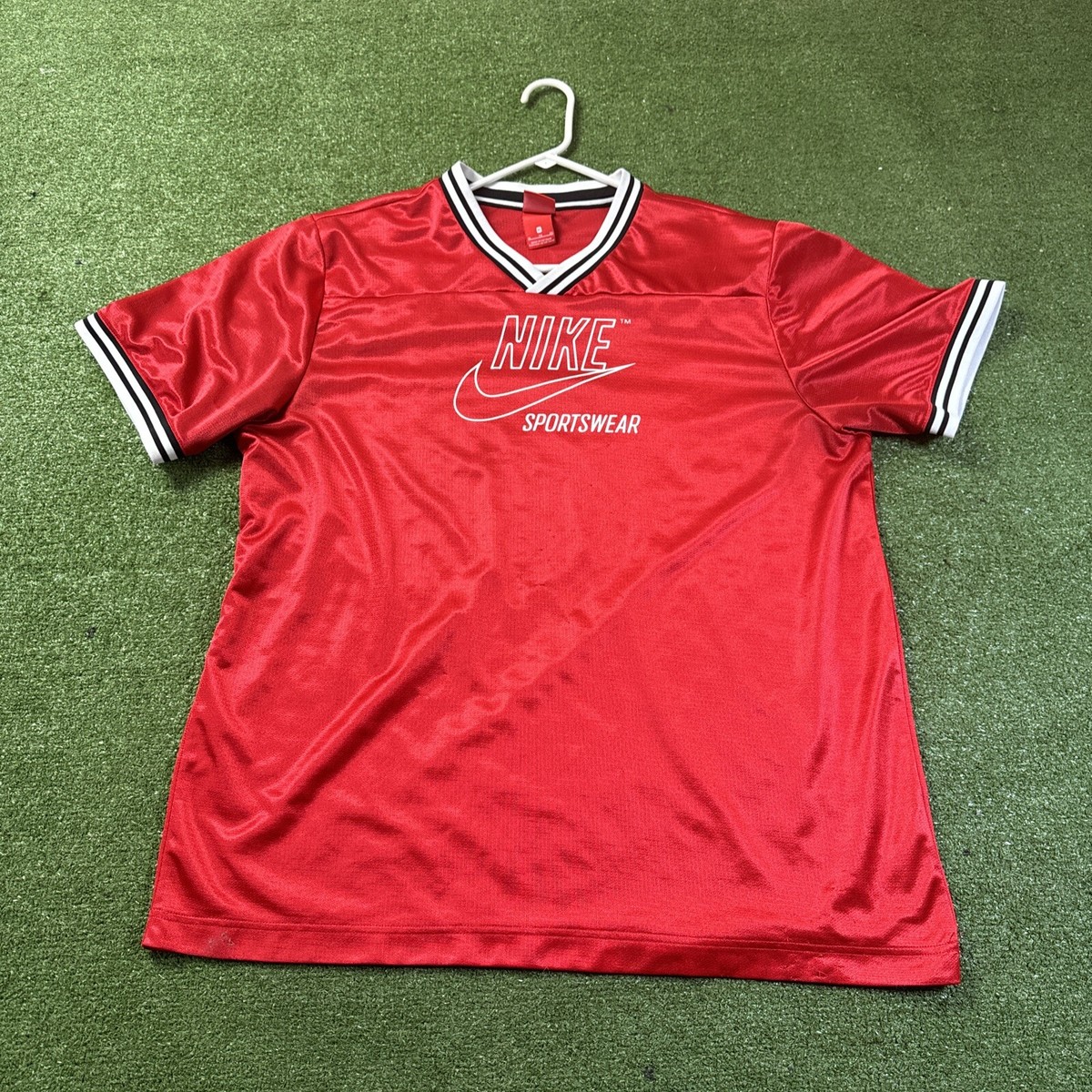 Nike Men's Sz X Archive Woven Sportswear Relaxed Jersey RED