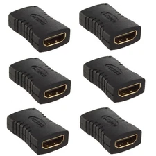 exgoofit HDMI Female to HDMI Female Coupler Connector Pack 6pcs Adapter Exten...