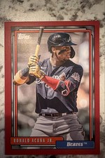 2021 Topps Update Series - 1992 Topps Redux Ronald Acuña Jr. #T92-6 Red /70