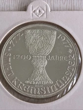 1977 Austria 100 Schilling Silver Coin 1200 Years Kremsmünster Abbey 🇦🇹