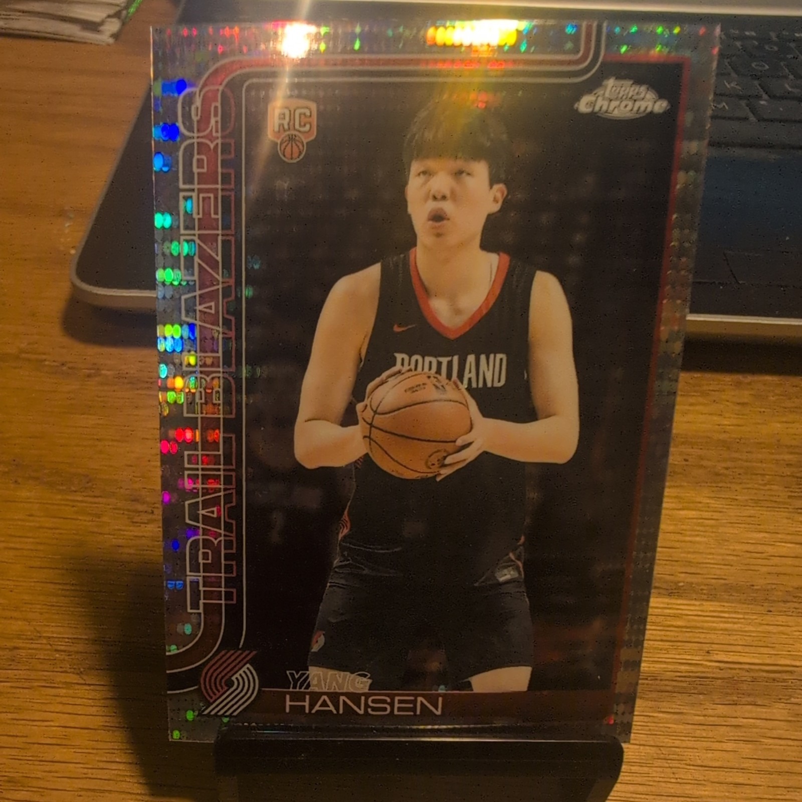 2025-26 Topps Chrome - Yang Hansen #266 Pulsar Refractor (RC)