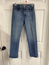 Levi's Women's Wedgie Straight 26 High Rise Ankle Jeans Button Fly