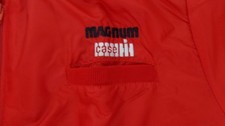 NEVER WORN CASE MAGNUM IH SIZE X-LARGE 100 NYLON RED ZIP UP JACKET W 3 POCKETS