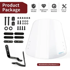 Scooter Windshield Windscreen And Hardware For Yamaha Zuma 125 YW125 2009 - 2021