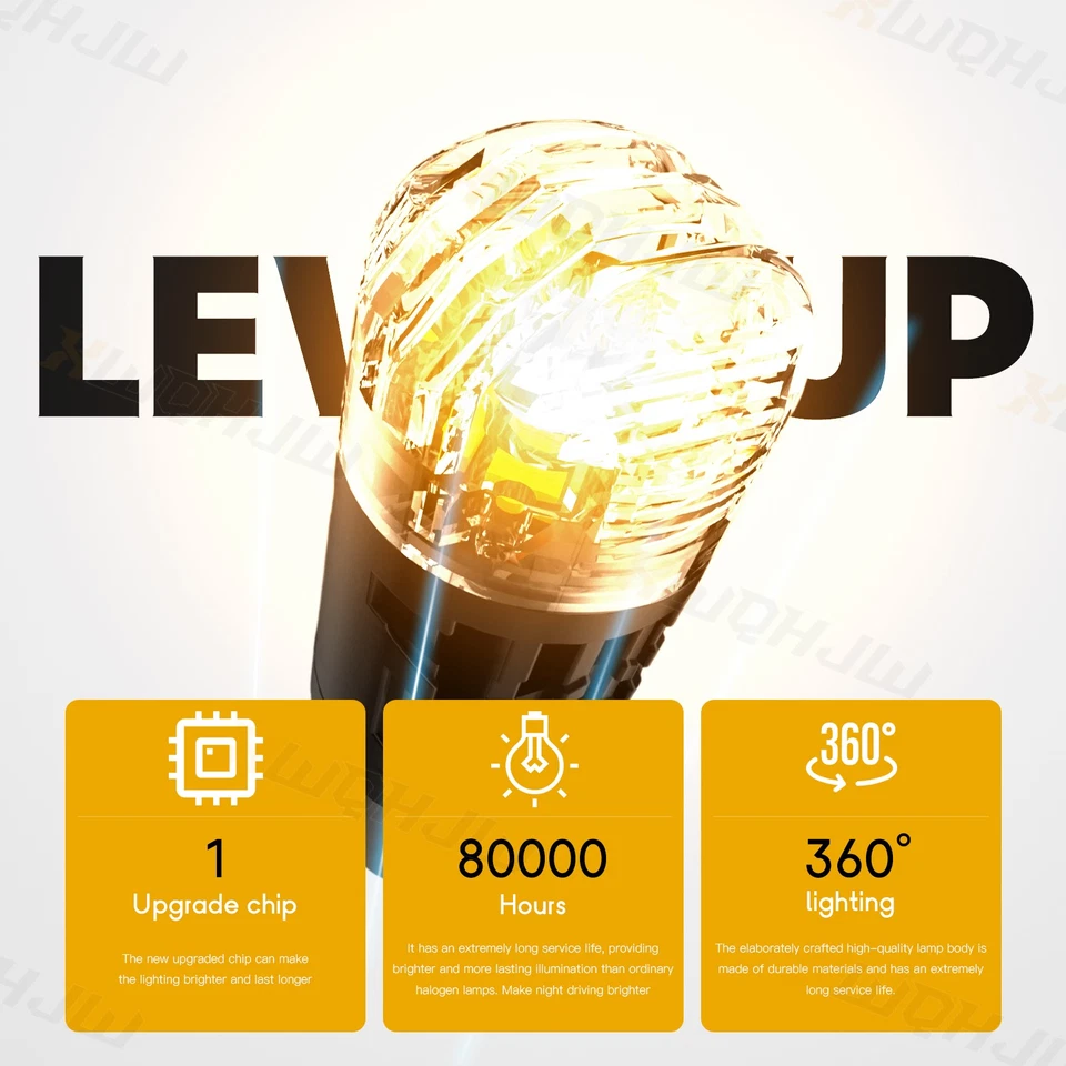 🔥2357 1157丨LED luz de señal de giro amarillo ámbar para Chevy GMC C/K1500 2500 Yukon Foto 4 de 4