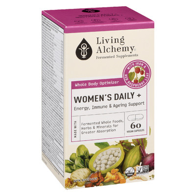 Living Alchemy Daily Women+ Energy Immune and Aging Support 60 capsules