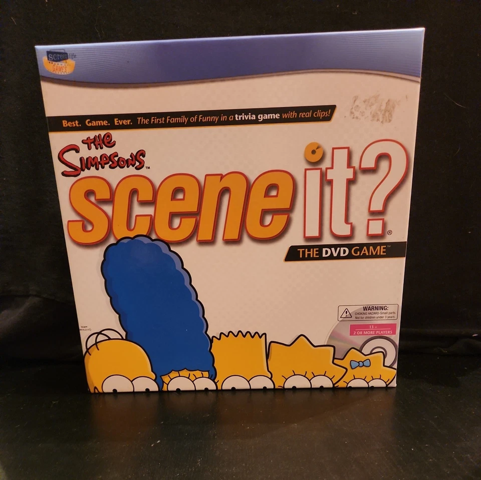 The Simpsons Scene It? DVD Board Game-Mattel 2009-New OPEN Box COMPLETE - Image 2 of 3