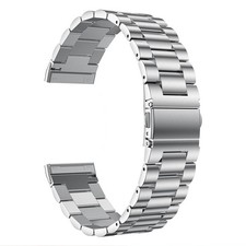 Metal Watchband Stainless Steel Watch Strap Bracelet for Fitbit Versa 3/Sense F