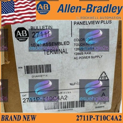 New in Box AB 2711P-T10C4A2 PanelView Plus 1000 Touch/Color Terminal US