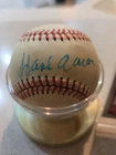 Hank Aaron Signed Autographed Baseball W/ Pacific Legends Baseball Card
