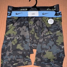Nike Boys Boxer Brief 2-Pack M Camouflage Black Blue Yellow Dri-FIT Polyester
