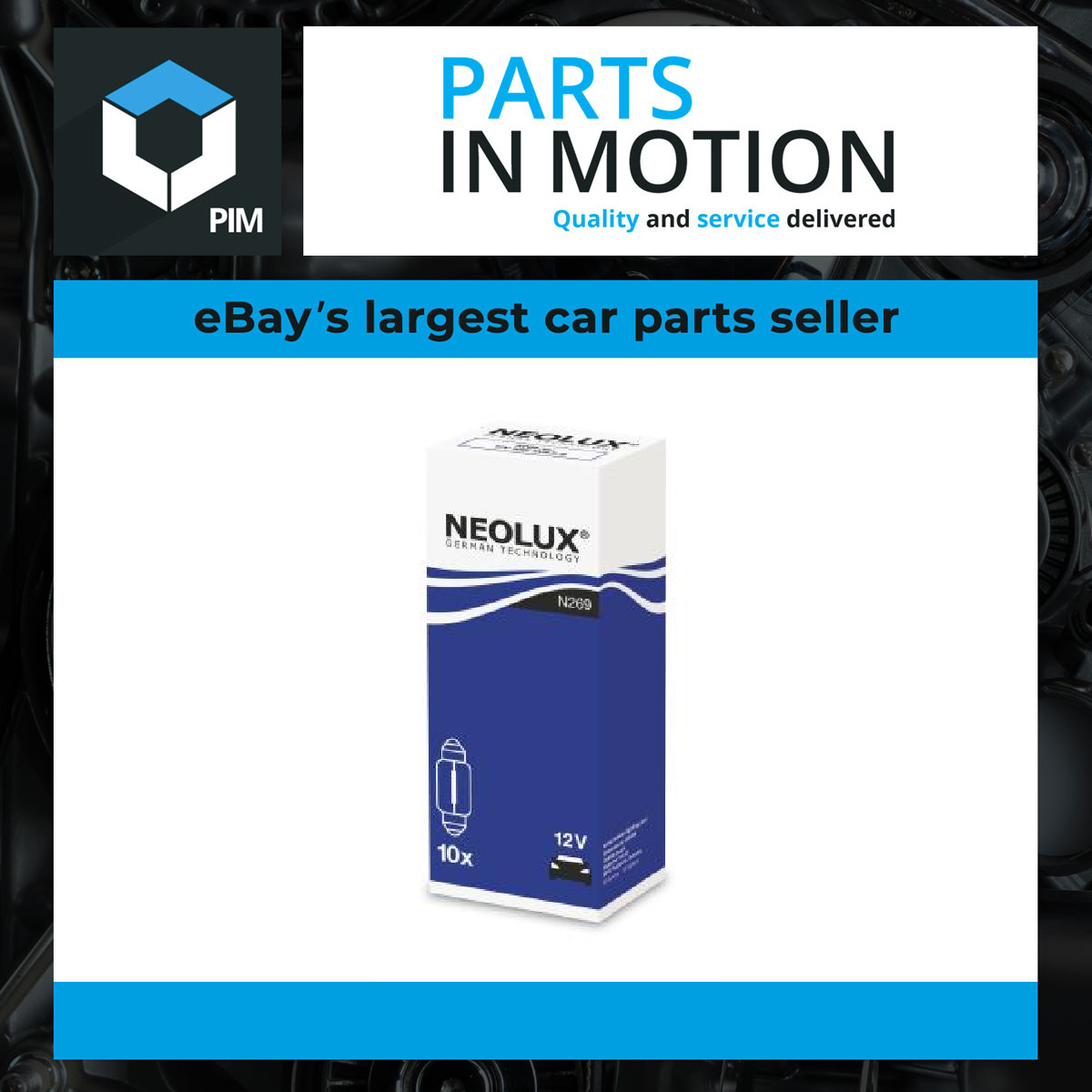 (U10) fits MERCEDES C180 S204, W204 Rear 1.6 1.8 2.2D 07 to 14 Neolux Quality
