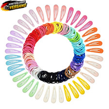 Bunte elastische Haarclips Set f&uuml;r M&auml;dchen, haarschmuck, langanhaltend
