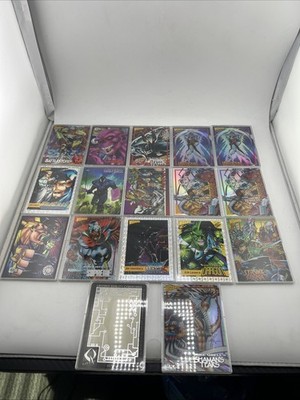 1993 Wizard Trading Card Promo Lot of 17 Battlestone, Grendel, Wildstar, Brigade