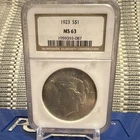 1923 San Francisco Peace Dollar Silver $1 NGC MS 63