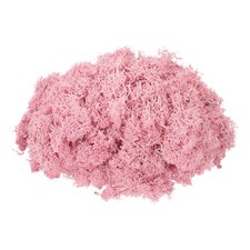 11.3oz Preserved Reindeer Moss Pink Decorative Artificial Fake Moss