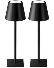 2 Pack Cordless Table Lamp, Portable Desk Lamps, 5000mAh Battery Operated, 3 ...