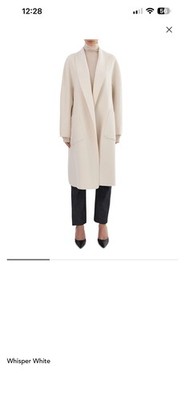 New LAMARQUE Thara Cocoon Coat M/L Whisper White Retail $395
