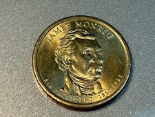 James Monroe $ 1 Coin  2008 P Presidential Golden ( 1817-1825 ) Good Condition.
