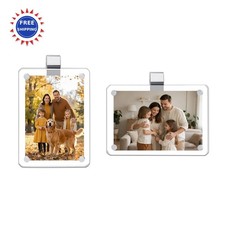 Car Visor Photo Holder Magnetic 2 Pack FinestHouse Personalized Acrylic Clip