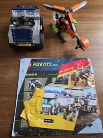 Lego 8969 Agents 4-Wheeling Pursuit 98% complete All Mini Figures - Missing Gate