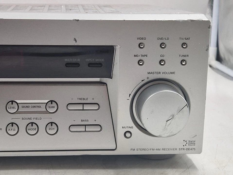 Sony STR-DE475 FM Stereo Receiver - Working, Cosmetic Wear - Image 4 of 4