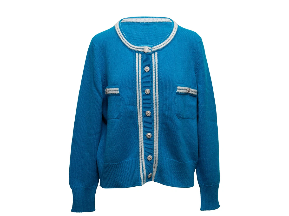 CHANEL Blue Cardigan Sweaters for Women for sale | eBay