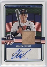 2023 Panini USA Baseball Stars & Stripes Materials Andrew Costello Auto 0j81