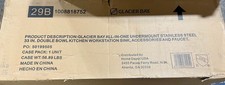 Glacier Bay Zero Radius 33inUndermount 2Bowl 18G Stainless Kitchen Sink 4306F-2