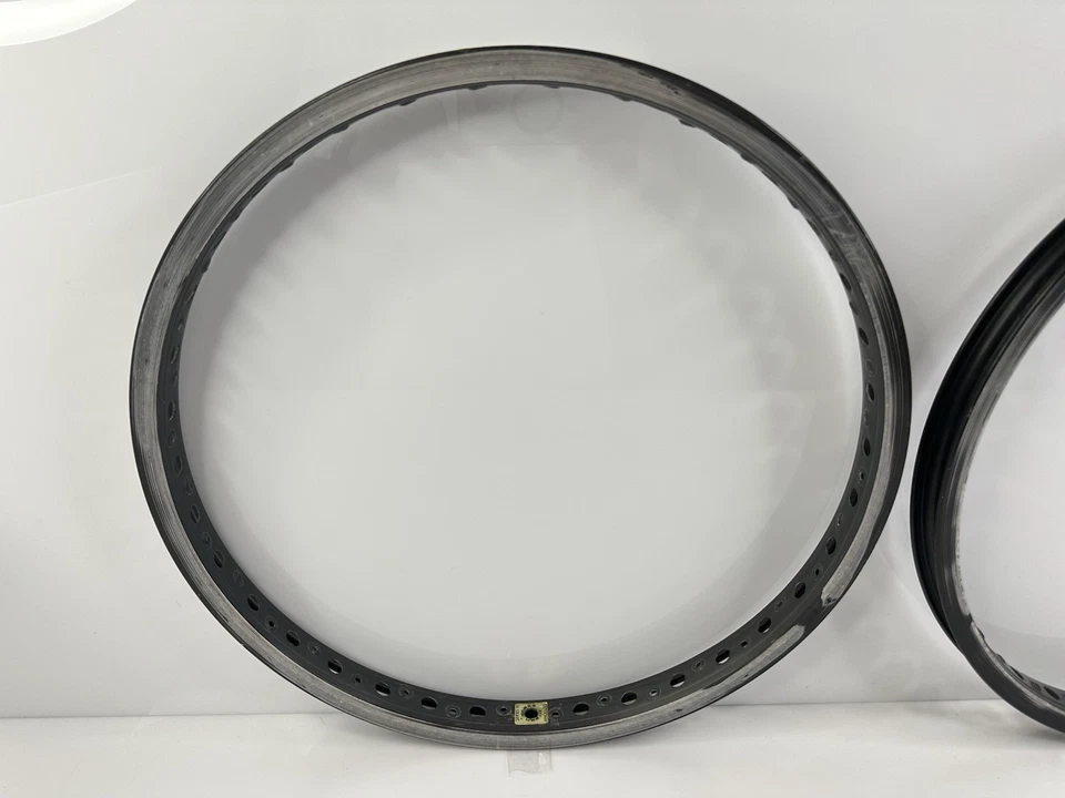 Vintage 1986-88 Mongoose Pro Class Series III BMX Racing Rims Set 36h 20" Black - Image 3 of 4