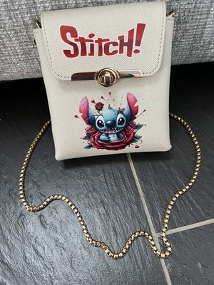 Lilo & Stitch Umhängetasche creme Kinder Kettenriemen süß Top Zustand