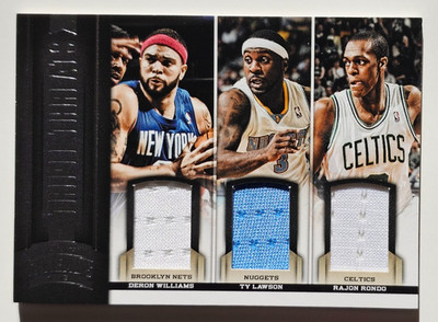 Rajon Rondo Deron Williams Ty Lawson Jersey Triple Threats 2012-13 Threads #6