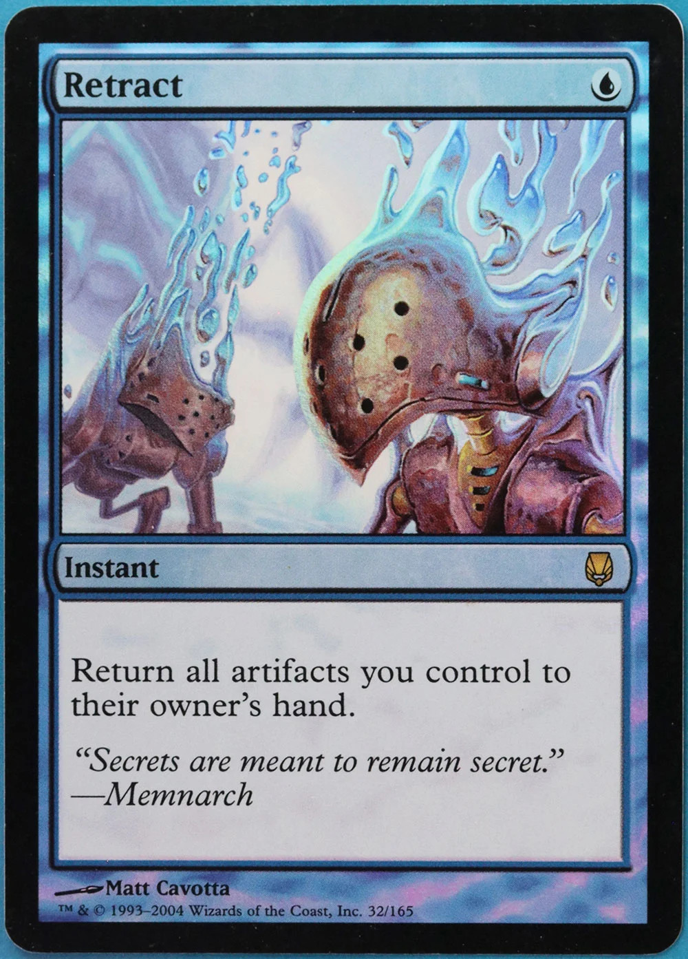Retract FOIL Darksteel NM Blue Rare MAGIC GATHERING CARD (ID# 514911) ABUGames