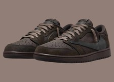 Air Jordan 1 Low Travis Scott Velvet Brown DM7866-202 Fashion Shoes