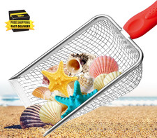 Beach Mesh Shovel,Sand Sifter Tool for Shell Collecting with Durable Mesh Net -