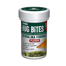 Fluval Bug Bites Spirulina Flakes Fish Food Aquarium Fish Tank Fly Larvae