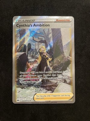 Pokémon TCG Trainer Cynthia s Ambition Full Art Crown Zenith