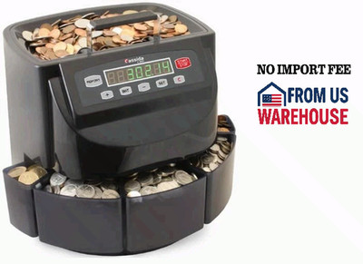Cɑssida C200 Business-Grade Electronic Coin Sorter, Counter and Roller