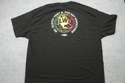 ILWU Local 13 Shirt Mens 4XL Black Re Elect Tony B Dispatcher Union Tee