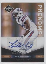 2011 Panini Limited Phenoms Monikers Gold 14/25 Aaron Williams #151 Auto 0q3