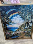 Vintage Glassmasters Louis Comfort Tiffany Rainbow Iris Stained Glass Suncatcher