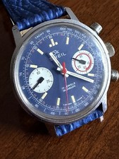 Cronografo BREIL Mod. OK Meccanico Mov. Valjoux 7733 Chronograph Watch Diver